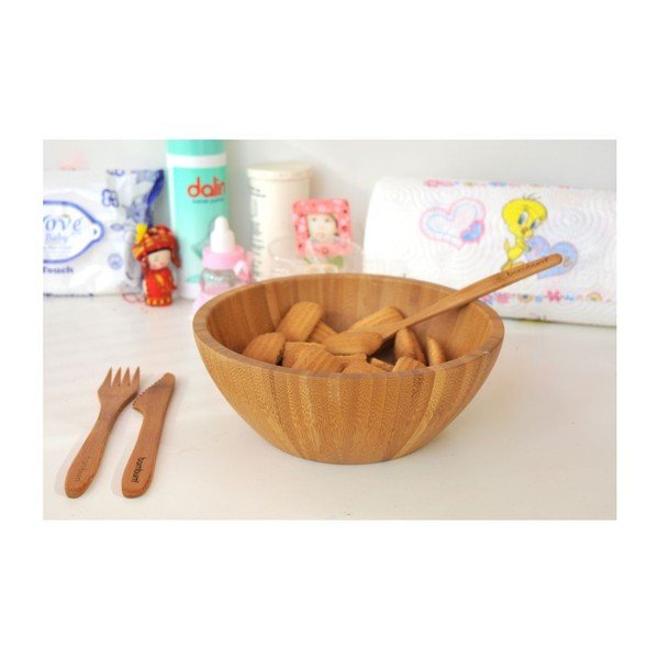 Bambusa bērnu galda piederumu komplekts-image-1