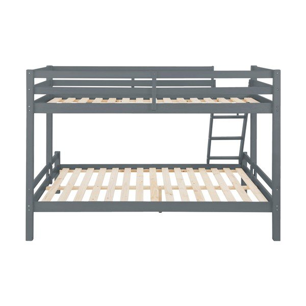 Tumši pelēka divstāvu gulta no priedes koka Støraa Alpi2-image-2