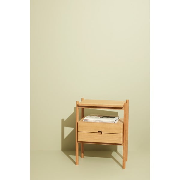 Dabīga toņa naktsskapītis ar ozolkoka imitāciju Appeal – Hübsch-image-3