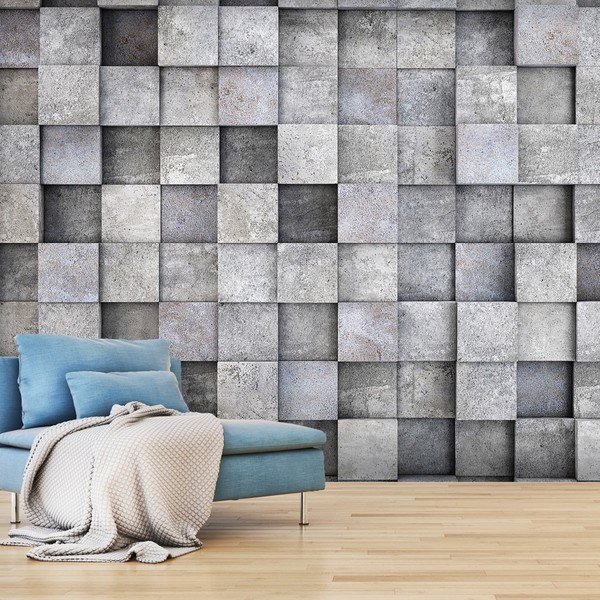 Lielformāta tapetes Bimago Consrete Cube, 400 x 280 cm-image-1