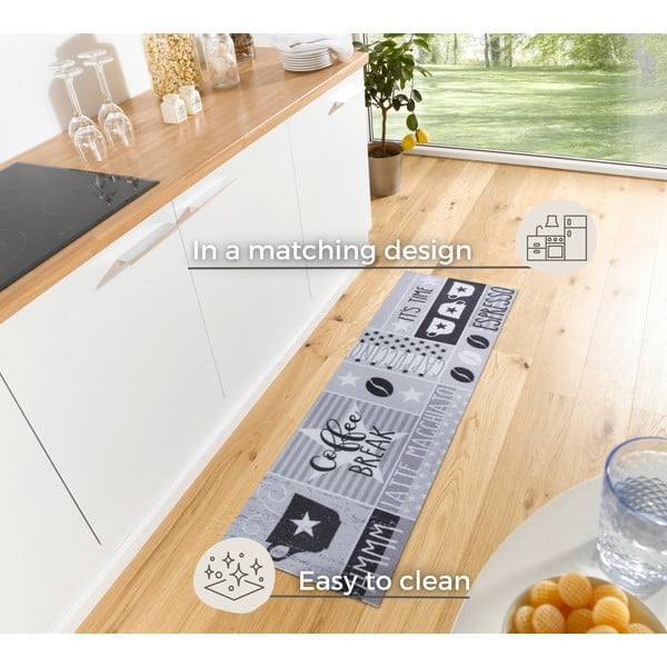 Pelēks paklājs 50x150 cm Its Time for Espresso – Hanse Home-image-3