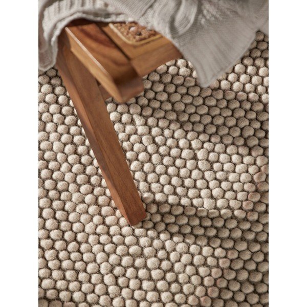 Bēšs ar rokām darināts vilnas paklājs 120x170 cm Richmond Diana – Ted Baker-image-2