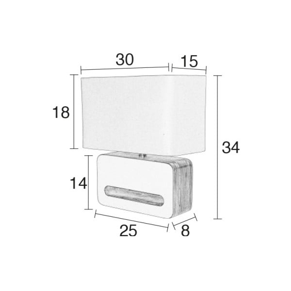 Melna galda lampa Zuiver Wood-image-4