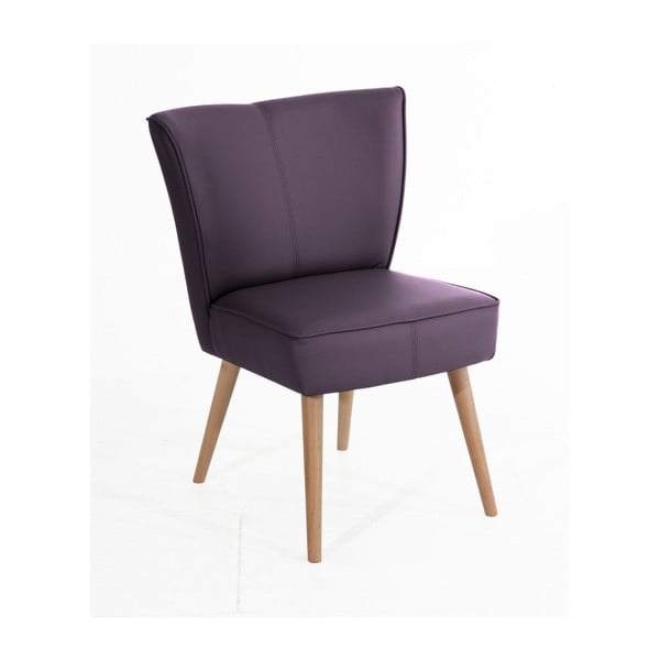 Violets mākslīgās ādas krēsls Max Winzer Beni Imitation