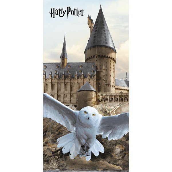 Kokvilnas bērnu dvielis 70x140 cm Harry Potter "Hedwig" – Jerry Fabrics