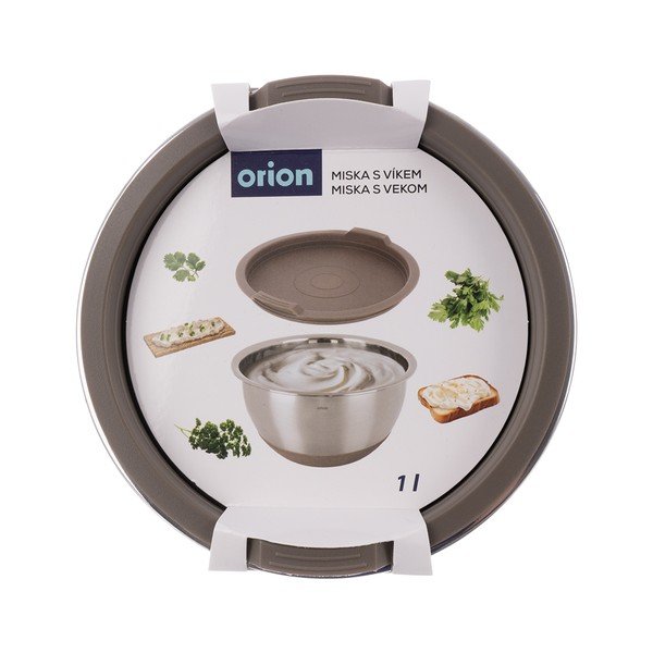 Sudraba krāsas nerūsējošā tērauda bļoda ø 16 cm Beige – Orion-image-3