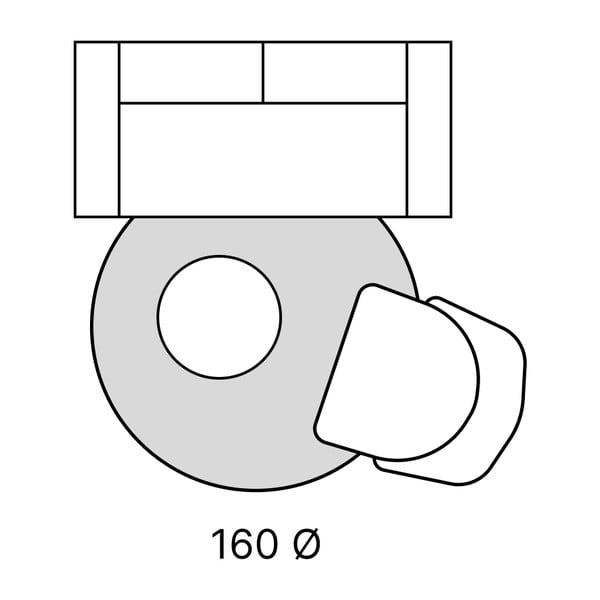 Gaiši brūns apaļš paklājs ø 160 cm Ata – Ayyildiz Carpets-image-4