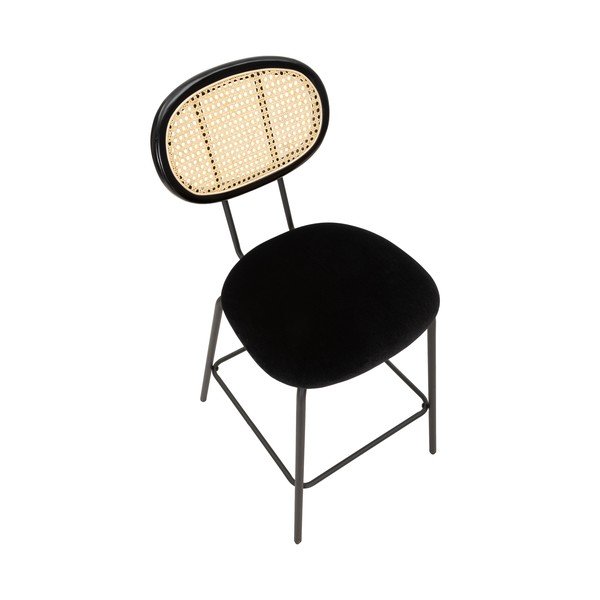 Melns bāra krēsls Mauro Ferretti Osaka-image-4