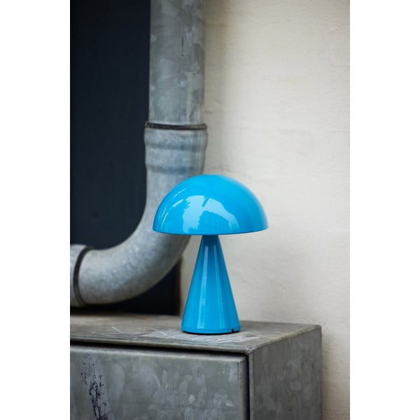 Zila LED galda lampa ar regulējamu spilgtumu (augstums 20 cm) Mush – Hübsch-image-4