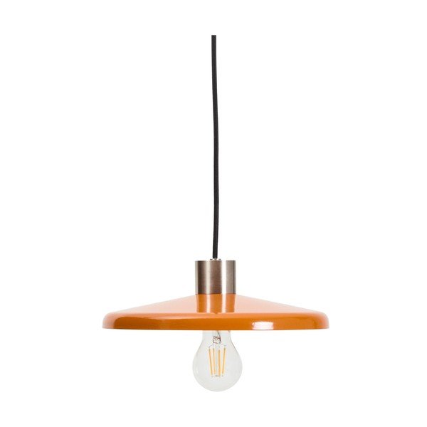 Oranža piekaramā lampa ar metāla abažūru Nuvira – Kave Home
