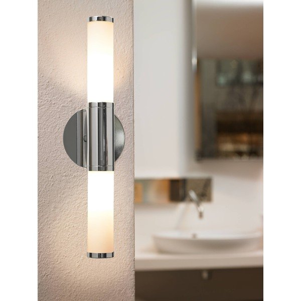 Sudraba krāsas sienas lampa PALMERA – EGLO-image-1