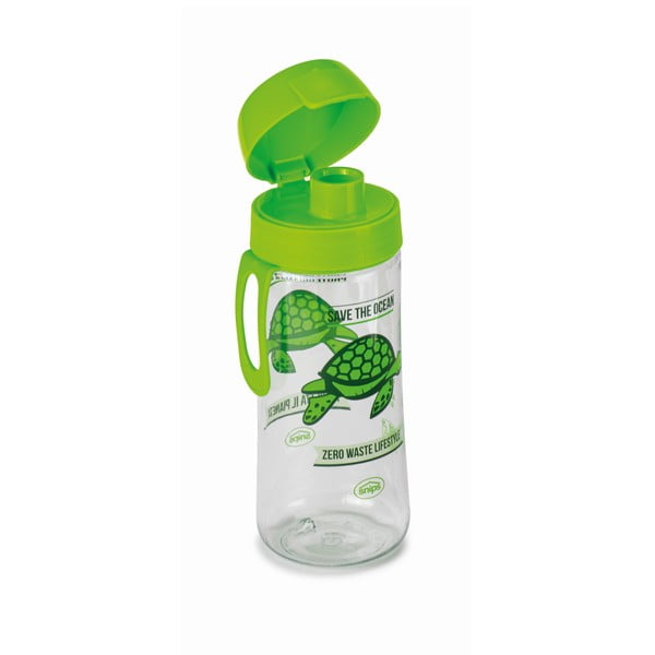 Zaļa ūdens pudele Snips Turtle, 500 ml