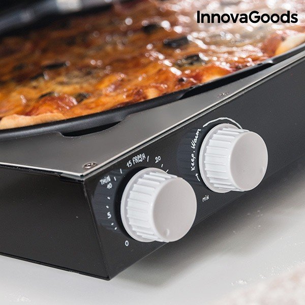 Elektriskā picas kaste ar InnovaGoods pavārgrāmatu, jauda 1200 W-image-4