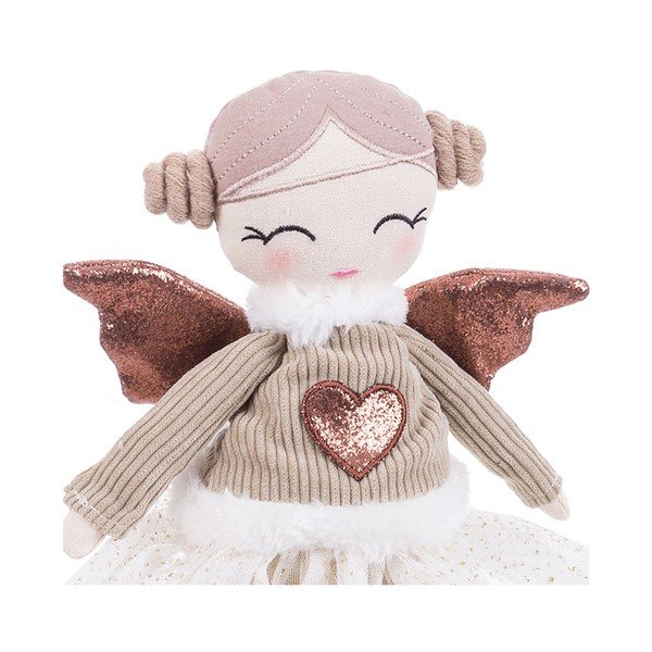 Tekstila Ziemassvētku figūriņa (augstums 42 cm) Angel Girl – Casa Selección-image-1