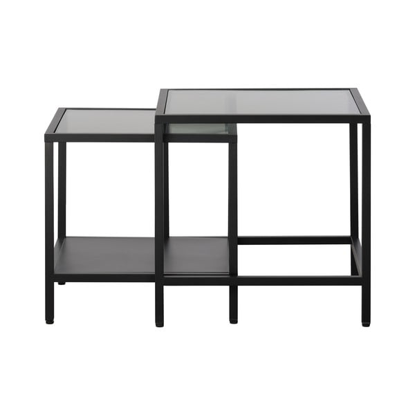 Stikla sānu galdiņi (2 gab.) 50x50 cm Bronco – Unique Furniture