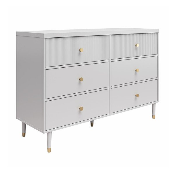 Pelēka zema kumode 138x93 cm Elizabeth – CosmoLiving by Cosmopolitan-image-2