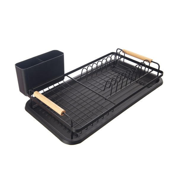 Melns metāla trauku žāvētājs 43x23,5 cm Radka – Orion-image-2