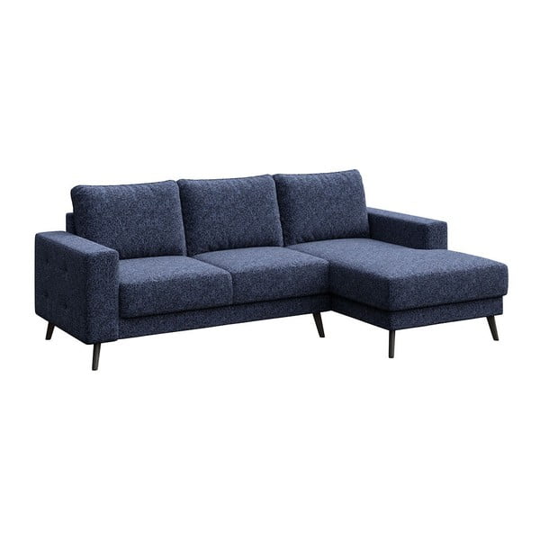 Tumši zils stūra dīvāns (labais stūris) Fynn – Ghado-image-2