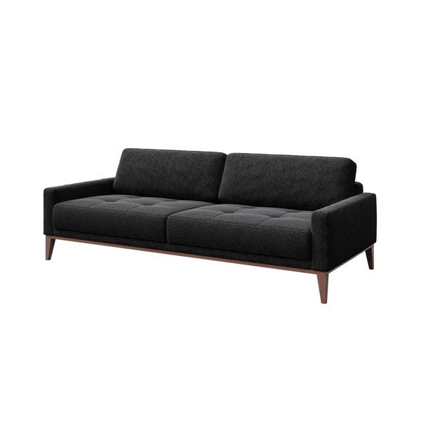 Antracīta pelēks trīsvietīgs dīvāns MESONICA Musso Tufted, 210 cm-image-2