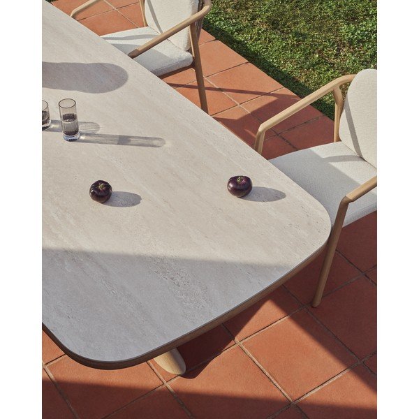 Dārza ēdamgalds ar keramikas virsmu 110x240 cm Mirtia – Kave Home-image-2