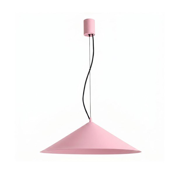 Rozā metāla LED piekaramā lampa ø 50 cm FINT – Thoro