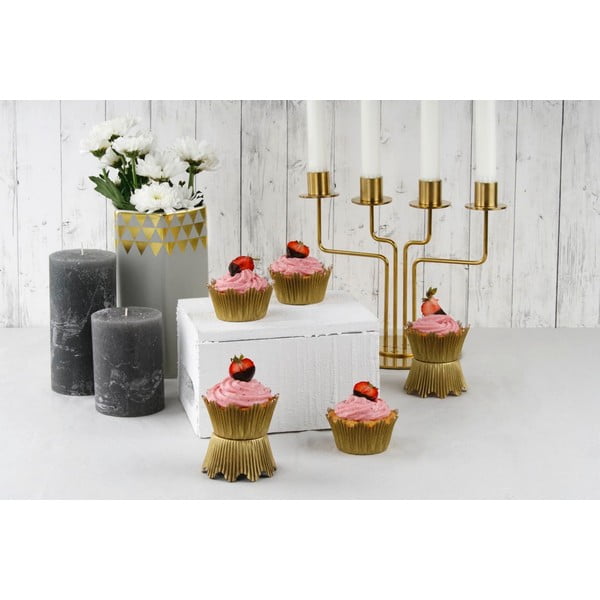 60 papīra cepšanas formiņu komplekts zelta krāsā Dr. Oetker Gold, ø 5,5 cm-image-2