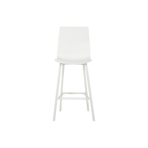 Balti plastmasas dārza bāra krēsli (2 gab.) Sophie Wave – Hartman