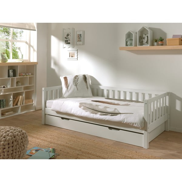 Balta bērnu gulta 90x200 cm Fritz – Vipack-image-2