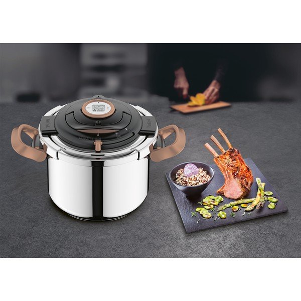 Nerūsējošā tērauda spiediena katls 6 l Clipso+ Precision – Tefal-image-1