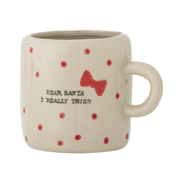 Bēša māla krūze ar Ziemassvētku motīvu 250 ml Christy – Bloomingville