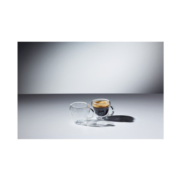 Divas stikla espresso tasītes Kitchen Craft Le'Xpress, 80 ml-image-1