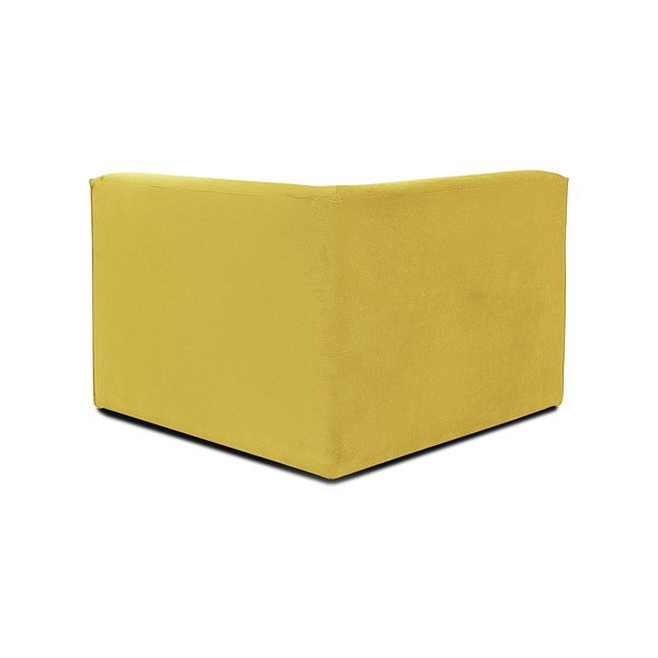Dzeltens velveta dīvāna stūra modulis Scandic Sting-image-3