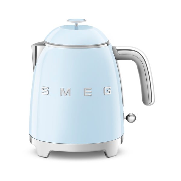 Gaiši zila nerūsējošā tērauda elektriskā tējkanna 800 ml Retro Style – SMEG