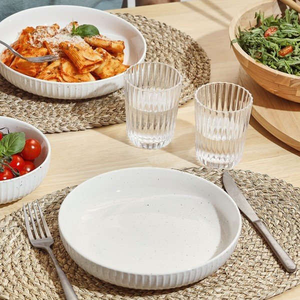 Balts zupas šķīvis ø 22 cm Ora Gloss – Salt&Pepper-image-2