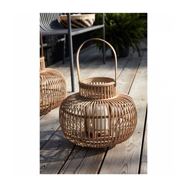 2 bambusa laternu komplekts Hübsch Bamboo-image-4