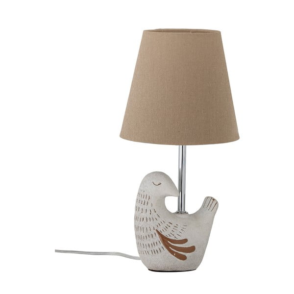 Bēša galda lampa ar auduma abažūru (augstums 40 cm) Kylie – Bloomingville