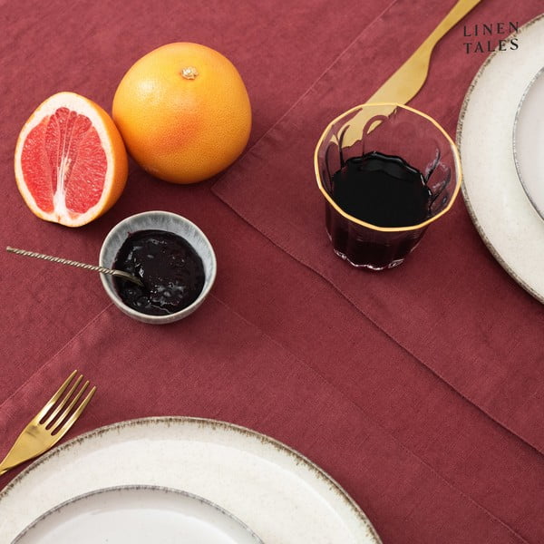 Lina galda celiņš 40x150 cm Marsala – Linen Tales-image-1