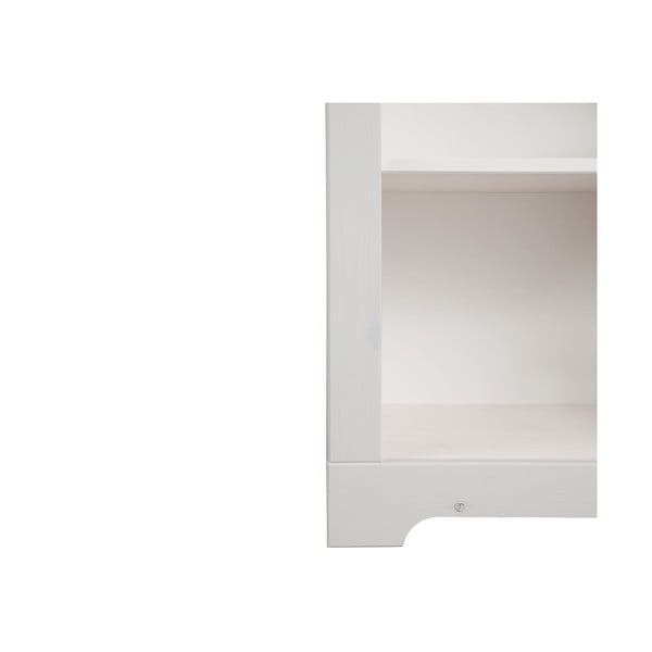 Balts priedes masīvkoka grāmatplaukts 50x135 cm Cubrix – Støraa-image-4