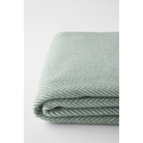 Gaiši zaļš pleds ar kokvilnu Euromant Skyline, 140 x 180 cm-image-1