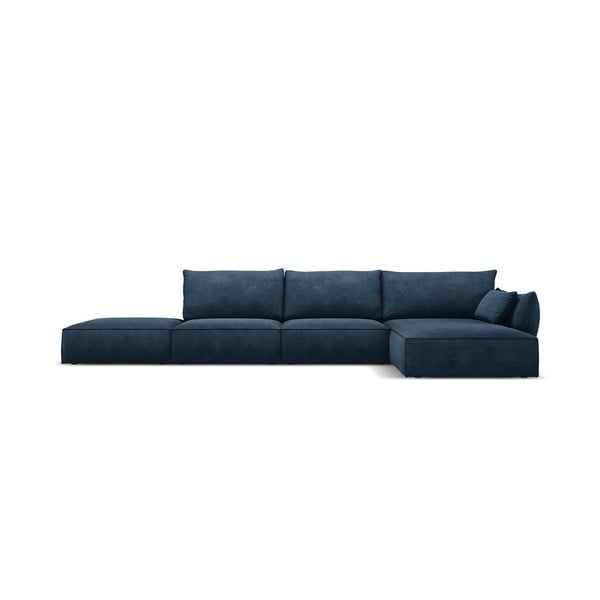 Tumši zils stūra dīvāns (labais stūris) Vanda – Mazzini Sofas