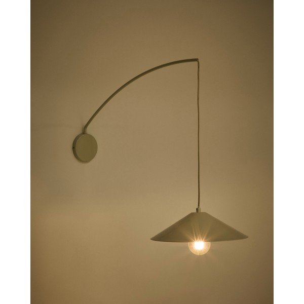 Krēmkrāsas sienas lampa ø 35 cm Kally – Kave Home-image-2
