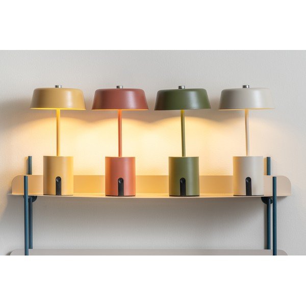 Bēša metāla LED galda lampa (augstums 22,5 cm) Elemental LED – Leitmotiv-image-1