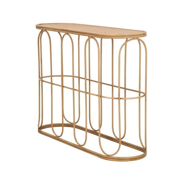 Dabīga toņa rotangpalmas konsoles galds 32x110 cm Samui – Mauro Ferretti-image-2