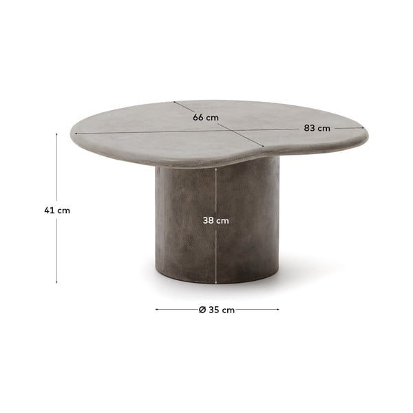 Dārza kafijas galdiņš 77x83 cm Macarella – Kave Home-image-4