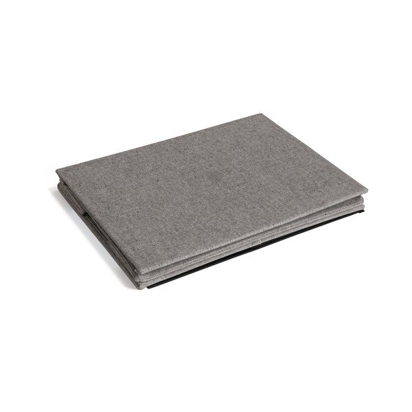 Pelēka tekstila uzglabāšanas kaste ar vāku 36x46x25 cm Soft Storage Large – Bigso-image-4