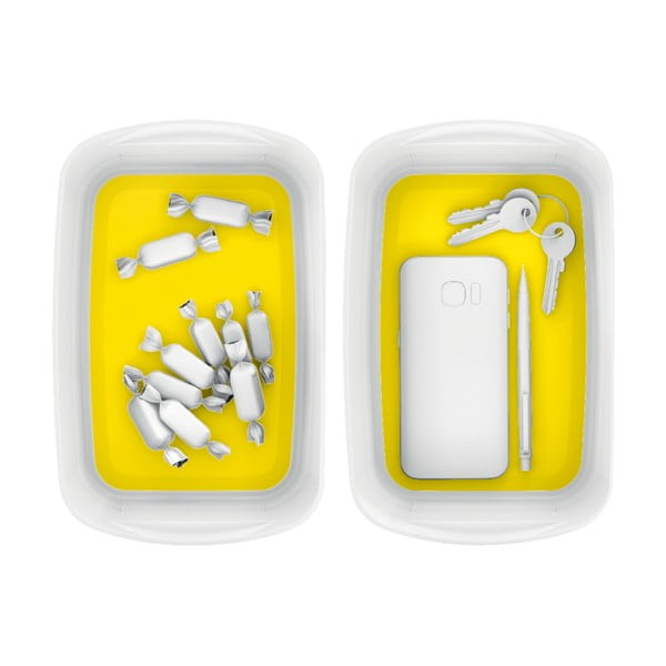 Balta un dzeltena galda kaste Leitz MyBox, garums 24,5 cm-image-2