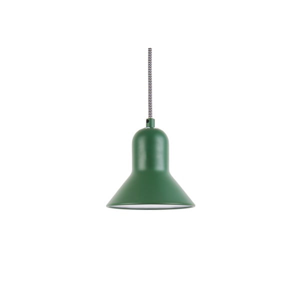 Zaļa piekaramā lampa Leitmotiv Slender, augstums 14,5 cm