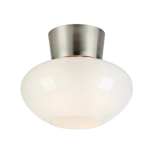 Balta/sudraba krāsas griestu lampa ar stikla abažūru Malaga – Markslöjd