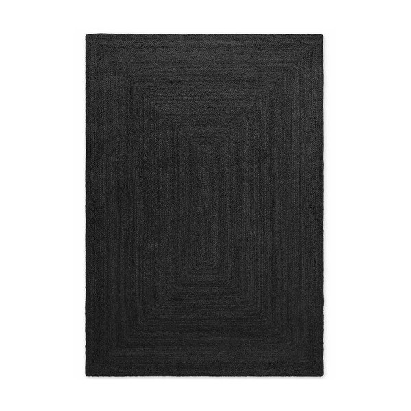 Melns divpusējs/ar rokām darināts džutas paklājs 120x180 cm Juno – Hanse Home-image-4