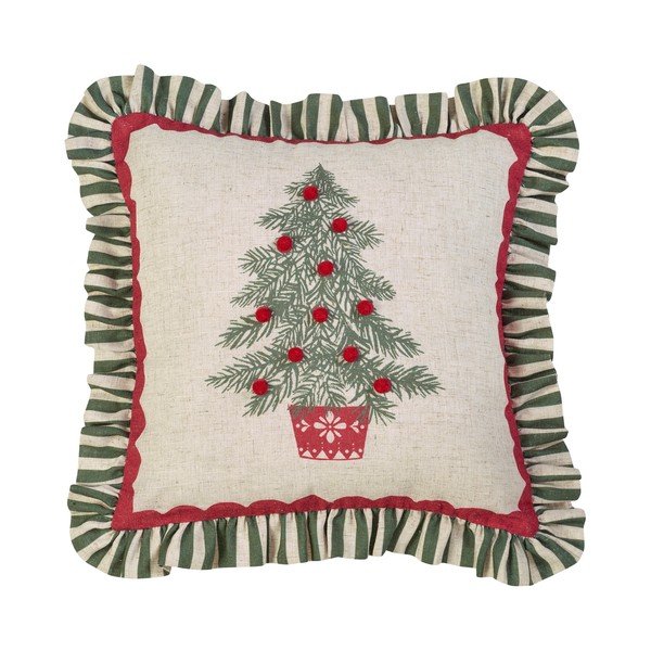Dekoratīvais spilvens ar Ziemassvētku motīvu 45x45 cm Frilled Christmas Tree – Catherine Lansfield